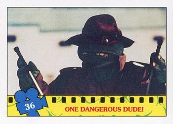 1990 O-Pee-Chee Teenage Mutant Ninja Turtles: The Movie #36 One Dangerous Dude! Front