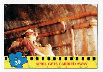 1990 O-Pee-Chee Teenage Mutant Ninja Turtles: The Movie #39 April Gets Carried Away Front