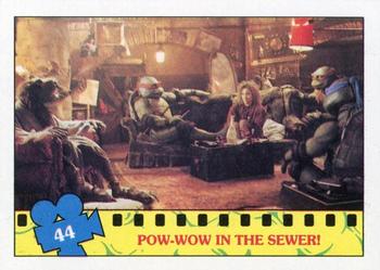 1990 O-Pee-Chee Teenage Mutant Ninja Turtles: The Movie #44 Pow-Wow in the Sewer! Front