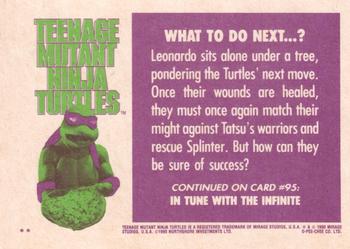 1990 O-Pee-Chee Teenage Mutant Ninja Turtles: The Movie #94 What to Do Next ...? Back