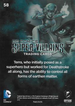2015 Cryptozoic DC Comics Super-Villains #58 Terra Back