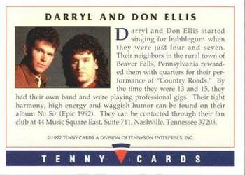 1992 Tenny Super Country Music #NNO Darryl Ellis / Don Ellis Back