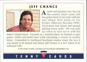 1992 Tenny Super Country Music #NNO Jeff Chance Back