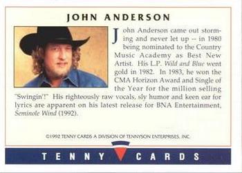 1992 Tenny Super Country Music #NNO John Anderson Back