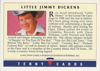 1992 Tenny Super Country Music #NNO Little Jimmy Dickens Back