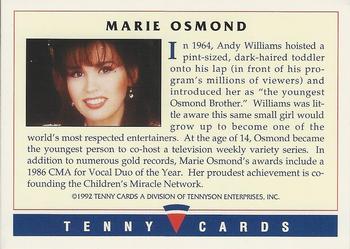 1992 Tenny Super Country Music #NNO Marie Osmond Back