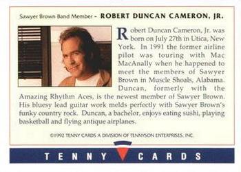 1992 Tenny Super Country Music #NNO Duncan Cameron Back