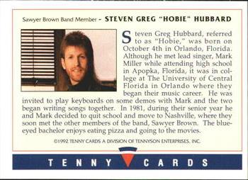 1992 Tenny Super Country Music #NNO Hobie Hubbard Back