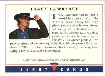 1992 Tenny Super Country Music #NNO Tracy Lawrence Back