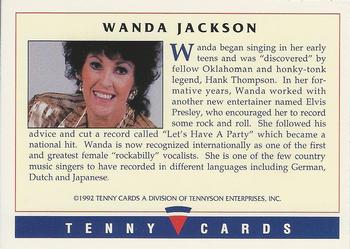 1992 Tenny Super Country Music #NNO Wanda Jackson Back