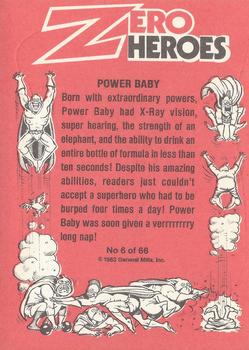 1983 Donruss Zero Heroes #6 Power Baby Back