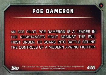 2015 Topps Star Wars: The Force Awakens #4 Poe Dameron Back