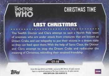 2015 Topps Doctor Who - Christmas Time #CT-10 Last Christmas Back