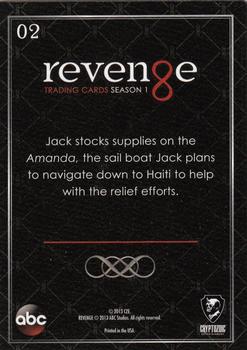 2013 Cryptozoic Revenge Season 1 #02 Captain Jack Porter Back