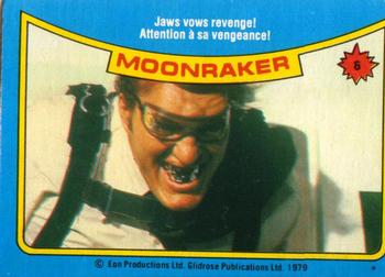 1979 O-Pee-Chee Moonraker #8 Jaws vows revenge! Front