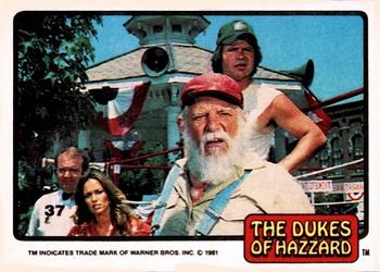 1981 Donruss The Dukes of Hazzard #37 Jesse, Cooter and Daisy Front