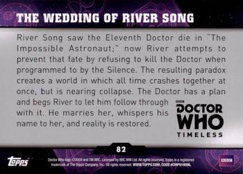 2016 Topps Doctor Who Timeless #82 The Wedding of River Song Back
