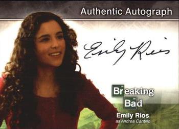 2014 Cryptozoic Breaking Bad Seasons 1 - 5 - Autographs #A15 Emily Rios Front