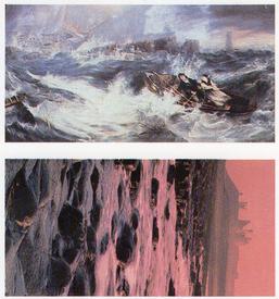 1989 Brooke Bond Discovering Our Coast (Double Cards) #13-14 Grace Darling / Dunstanburgh Castle Front