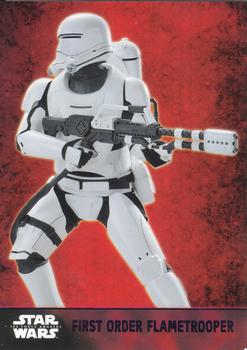 2015 Topps Star Wars: The Force Awakens - Lightsaber Purple #9 First Order Flametrooper Front