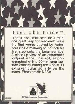 1994 Citgo Apollo 11 25th Anniverary #NNO One Small Step July 20,1969 Back