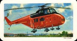 1967 Brooke Bond (Red Rose Tea) Transportation Through the Ages #39 Helicopter Front
