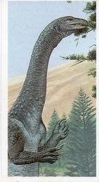 1993 Brooke Bond The Dinosaur Trail - 2nd Printing with BB11 Postcode #1 Massospondylus Front