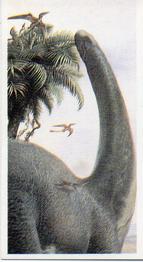1993 Brooke Bond The Dinosaur Trail - 2nd Printing with BB11 Postcode #9 Apatosaurus Front