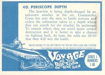 1964 Donruss Voyage to the Bottom of the Sea #40 Periscope Depth Back