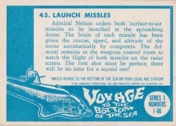 1964 Donruss Voyage to the Bottom of the Sea #45 Launch Missles Back