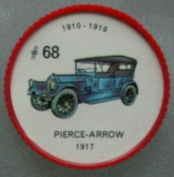 1962  Jell-O History of the Auto Coins #68 Pierce-Arrow 1917 Front