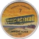1962  Jell-O History of Aviation Coins #7 Wright Flyer 1903 Front