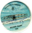1962  Jell-O History of Aviation Coins #8 Silver Dart 1909 Front
