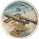 1962  Jell-O History of Aviation Coins #19 V-1 Rocket 1943 Front
