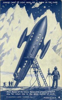 1952 Exhibit Space Ships #4 Moon Rocket Front