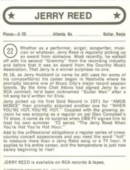 1972 Hitmakers #22 Jerry Reed Back