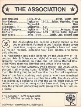 1972 Hitmakers #35 The Association Back