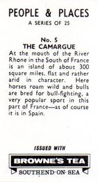 1965 Browne's Tea People & Places #5 The Camargue Back