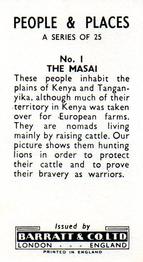 1965 Barratt People & Places #1 The Masai Back