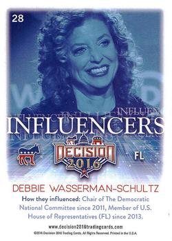 2016 Decision 2016 #28 Debbie Wasserman Schultz Back
