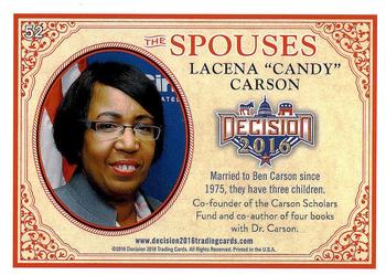 2016 Decision 2016 #52 Candy Carson Back
