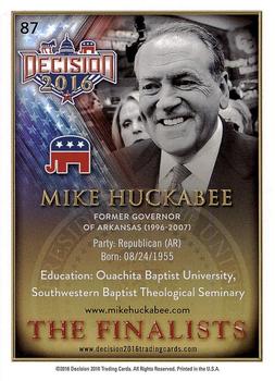 2016 Decision 2016 #87 Mike Huckabee Back