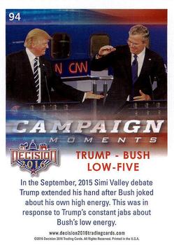 2016 Decision 2016 #94 Trump - Bush Low-Five Back