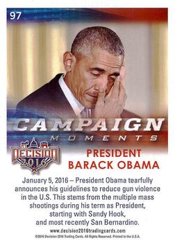 2016 Decision 2016 #97 President Barack Obama Back