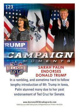 2016 Decision 2016 #123 Sarah Palin endorses Donald Trump Back