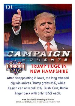 2016 Decision 2016 #131 Trump Huge in New Hampshire Back