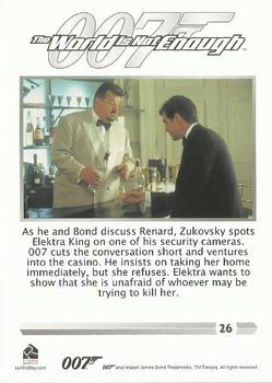 2016 Rittenhouse James Bond 007 Classics #26 As he and Bond discuss Renard, Back