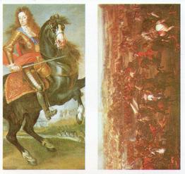 1982 Brooke Bond Queen Elizabeth 1 Queen Elizabeth 2 (Double Cards) #12-16 William III / The Battle of Blenheim Front