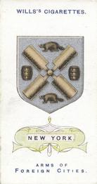 1912 Wills's Arms of Foreign Cities #6 New York Front