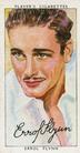 1938 Player's Film Stars Third Series #15 Errol Flynn Front